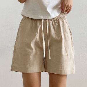 나야홍 / 빅사이즈 507 버터무지밴딩반바지 DNOU996