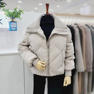 [비지트인뉴욕]니트스탠카라 구스다운 점퍼 VZBDO73_US