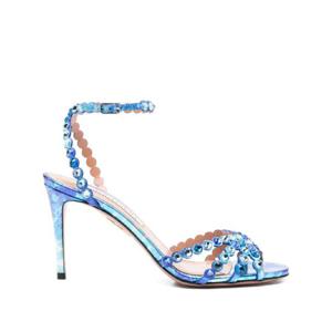 25 FW 아쿠아주라 데킬라 크리스털 장식 스틸레토 샌들 85mm TQLMIDS0MTO TP441559752