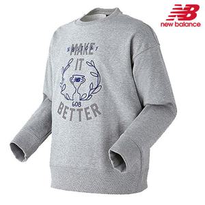 [휠라]뉴발란스 긴팔티 NBNC91N413-GR 608 일러스트 남녀공 스포