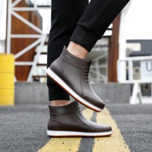 [옷자락]남자 숏 레인 워커 장화 비올때신는 신발 부츠