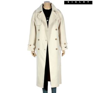 [시슬리]시슬리 솔리드 트렌치 롱 코트 SACTC9361_IV