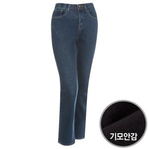 [샵앤]여성 그랑 기모 스판 일자핏 데님 청바지 H19-WPT-1132-진