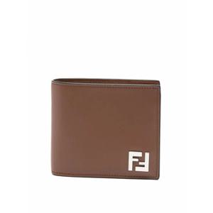 [FENDI] 라프리마 남성 지갑 purses 레더 앤 Ff 캔버스 컴팩트 바이폴드 7M0356AFF2F1SCD 베이지 /8