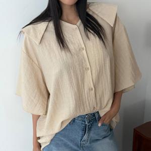 나야홍 / 빅사이즈 507 여유핏세일러블라우스 DLTV028