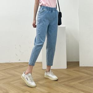 나야홍 / 빅사이즈 507 아이스블루데님배기팬츠 DLOP214