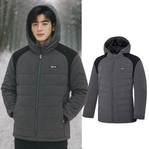 비티알 남성 겨울 스트레치 덕 골프 후드 패딩자켓 BSC659SJ3M