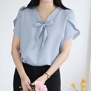 나야홍 / 빅사이즈 508 인생룩소매퍼프블라우스 DBNU641