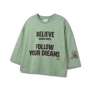 [지프]WOMEN 레터링 프린트 반팔티셔츠 JQ3TSF256