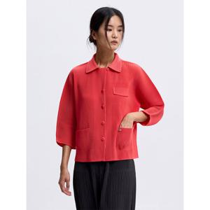 [플리츠미][플리츠미] 오픈 카라 포켓 플리츠 자켓_PPJKF025008