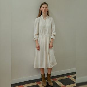 [올리브데올리브]코튼 블렌드 프릴 플레어 원피스 OW4AO8500