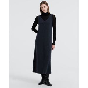 아떼 바네사브루노 여성 24FW 시즌오프 그레이쉬블루 단색 울캐시 민소매 원피스 VLDR4D493B5