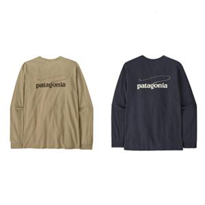 파타고니아코리아 37819Q7 멘즈 롱-슬리브드 캐스팅 로고 리스판서빌리-티 JD