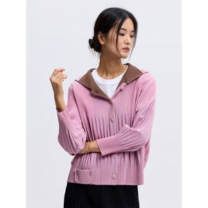 [플리츠미][플리츠미] 플랫 후드 컬러레이션 자켓_PPJKF025012