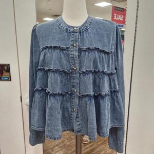 멜로디가든 HC39 캉캉청블라우스 M25F8B161