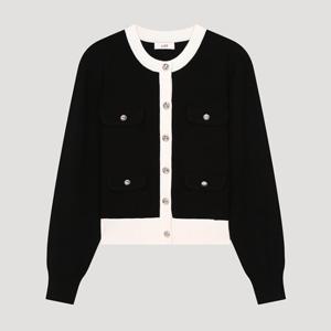 [리스트]배색 플랩 장식 가디건 TSKCDP52530