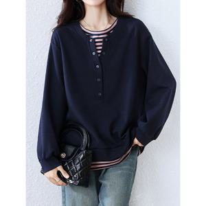 [베나프]포인트 레이어드 맨투맨_BJ3LT009