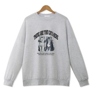 [엠엔씨][MNC] 투캣츠 오버핏 맨투맨 (MDMU474SM)