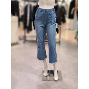 [트리아나]MARIO소고 부추컷 허리밴딩 데님바지AJ2XA19