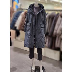 [트리아나]MARIO소고 밍크탈부착 롱패딩TH4FA16