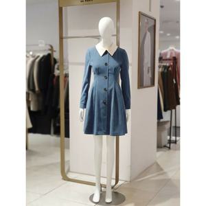 [에꼴드파리]MARIO배색 탈착 카라 트윌 원피스 M16RB3XWOAM16D