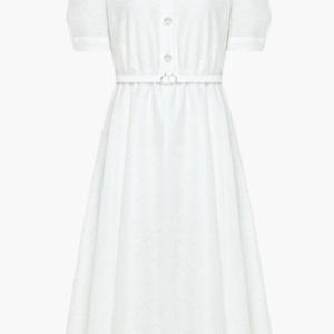 [린]MARIO린 퍼프소매 A라인 원피스 LCOPPF0400