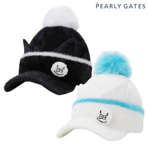 파리게이츠  여성 데빌 스마일 캣이어 폼폼 비니캡 521E4CP301 BJ