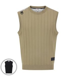 [마스터바니] 남성 카모 텍스처 블록 니트 베스트 (411E3SV202)