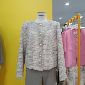 르피타 DP01 체크트위드재킷 L254BJKA56