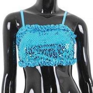 BDT14701 스팽글 어깨 뒤묶음탑