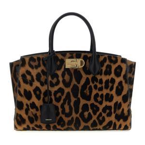 페라가모 스튜디오 소프트 애니멀 포니 토트 백 786019 NATURAL