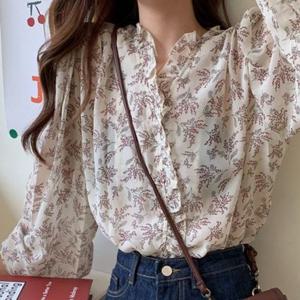 새틴블라우스 블라우스 프릴레이스 출근셔츠 DO3608