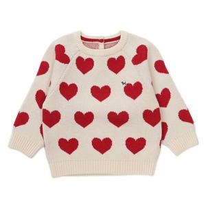 [블루독베이비] 25FW신상 (CR) 하트하트스웨터 HH (45C1930001)