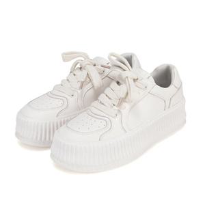 BABARA 바바라 양가죽 데일리 스니커즈 화이트 BBF608