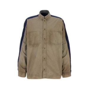 발렌시아가 디스트레스드 패널 트랙수트 셔츠 839078TSP01 9966 TP947882138