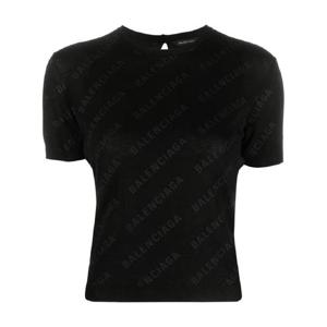 25 FW 발렌시아가 미니 올오버 로고 니트 탑 747259T3277 TP432098666