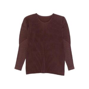 25 FW Homme Plisse Issey Miyake 플리츠 긴소매 스웨터 HP58JK18748 TP442134104