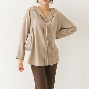 나야홍 / 빅사이즈 509 숄스트링러브블라우스 DNBB045