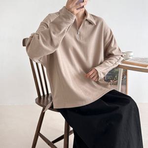 나야홍 / 빅사이즈 509 이지반집업카라루즈핏티 DEMS697