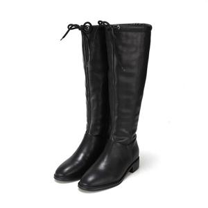 바바라 양가죽 투웨이 퍼 여성롱부츠 3cm_BBG835BK