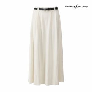 [나인식스뉴욕] 비건 레더 세트 니트 롱 스커트 (NP9SK004M0)