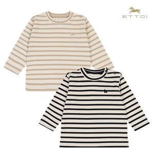 [에뜨와]리오스트라이프티셔츠 07S521001/임신,출산,축하선물,어린이집룩,가을
