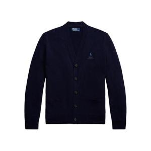 폴로 랄프로렌 로고 자수 울 가디건 710974151001