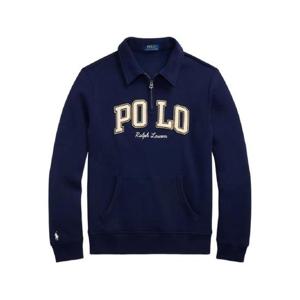 폴로 랄프로렌 로고 자수 하프 지퍼 스웨트셔츠 710981150002