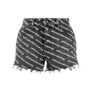 25 FW 알렉산더왕 알렉산더 왕 바이트 로고 프린트 데님 쇼츠 4DC1214896060 TP442905345