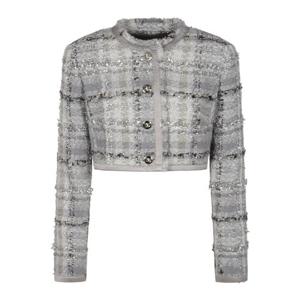 돌체앤가바나   트위드 자켓 SS25 F27DQTFQZAES8100 5626225 QUADRI-CHECK-TARTAN