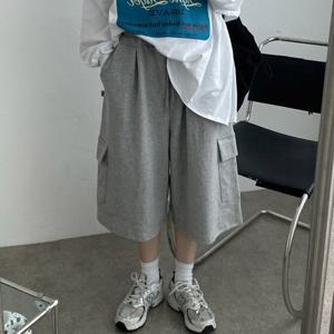 나야홍 / 빅사이즈 509 힙하고편한버뮤다통팬츠 DGBV260