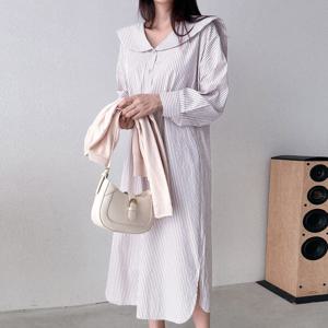 나야홍 / 빅사이즈 509 롱셔츠세라카라원피스 DARV278