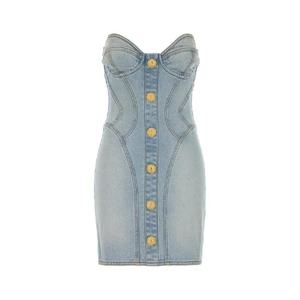 발망   민소매원피스 SS25 EF1R1315DF23 6FC 5525465 BLEUJEANCLAIR