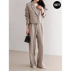 [모리스커밍홈]스트라이프 슬랙스 셋업_M2509SE623C